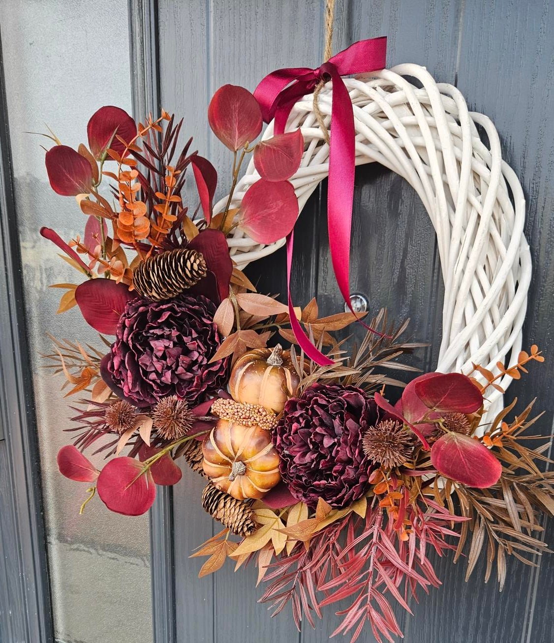 Autumn Wreath - Chunky Willow Heart