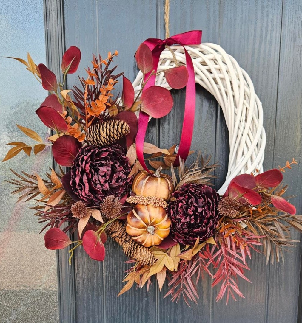 Autumn Wreath - Chunky Willow Heart