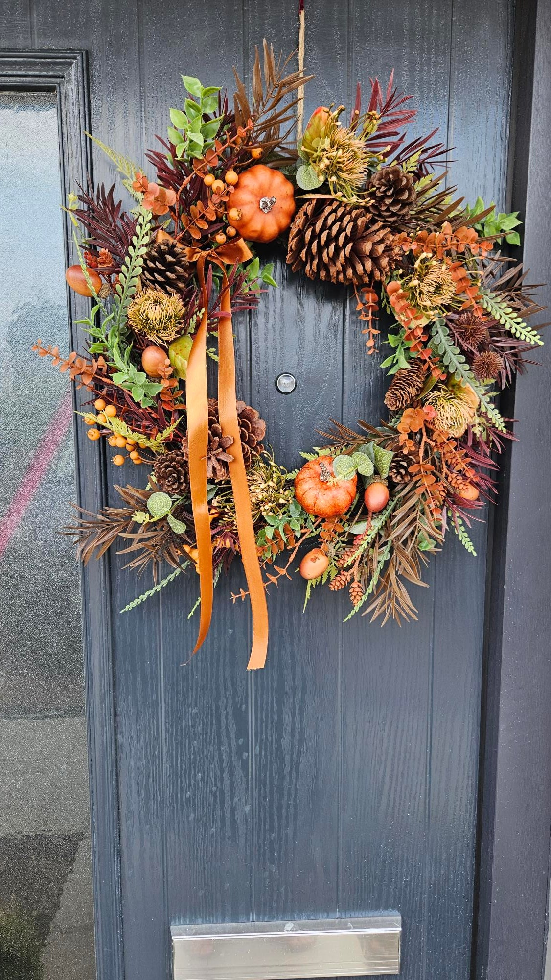 Autumn Wreath - Mixed Green & Orange