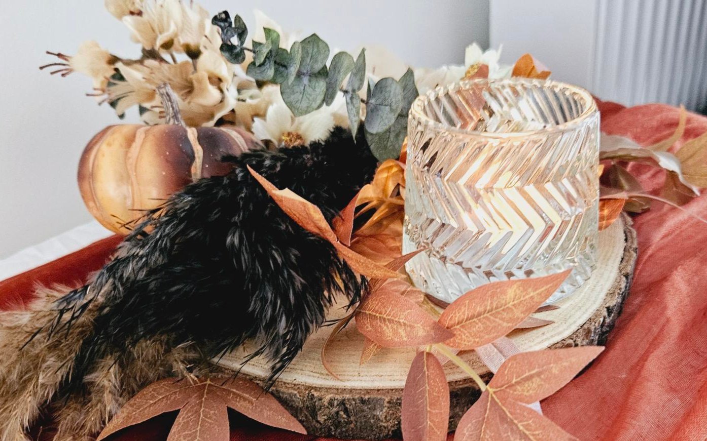 Autumn Bark Slice Centrepieces