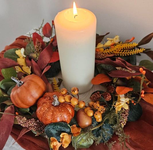 Autumn Bark Slice Centrepieces