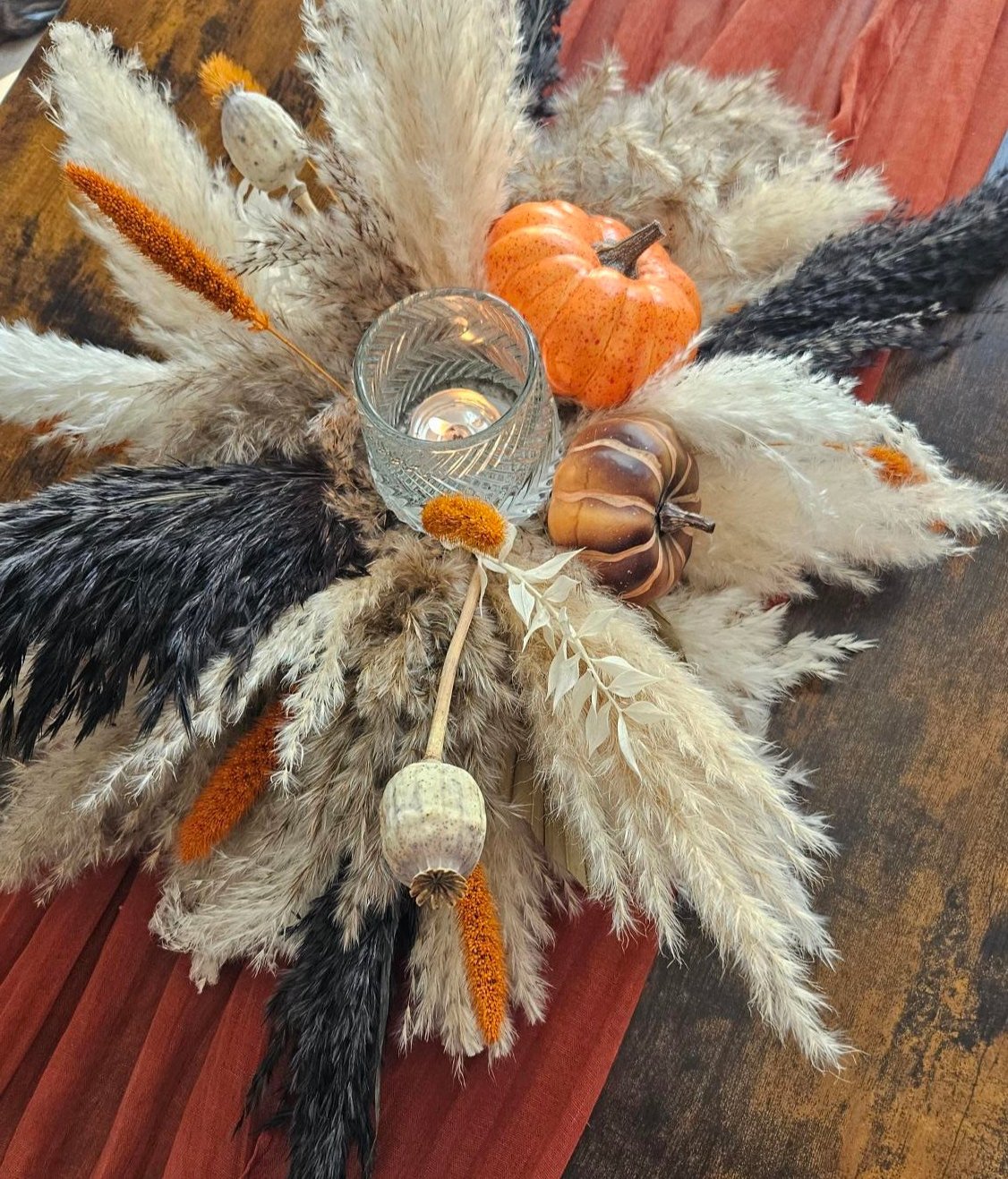 Autumn Pampas Centrepiece