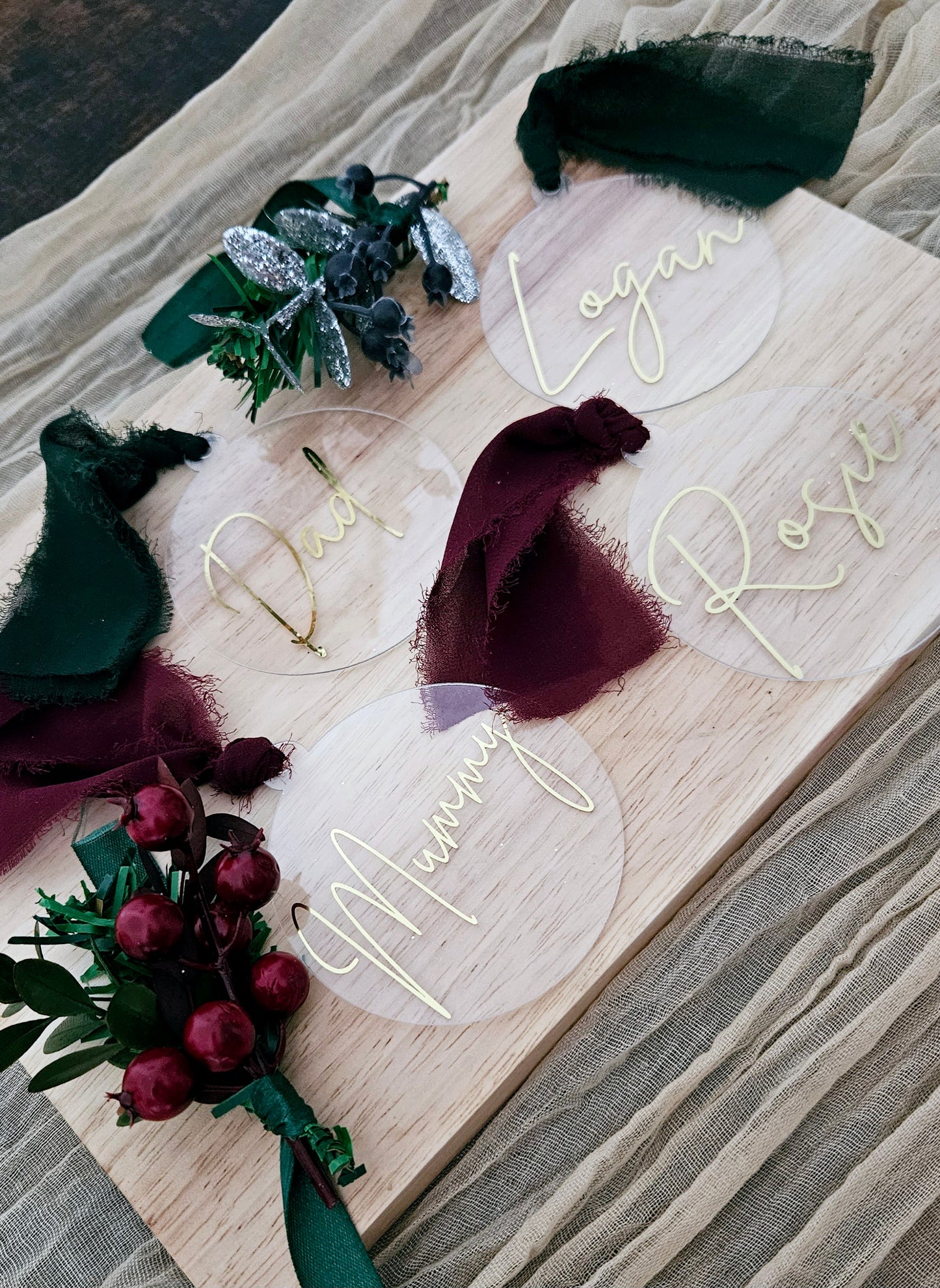 Christmas Table Name Tags