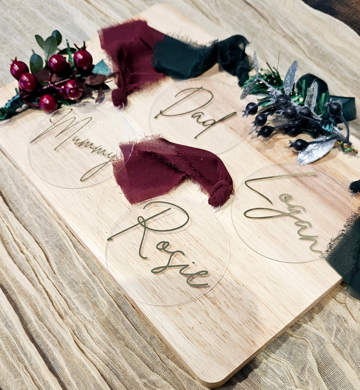 Christmas Table Name Tags