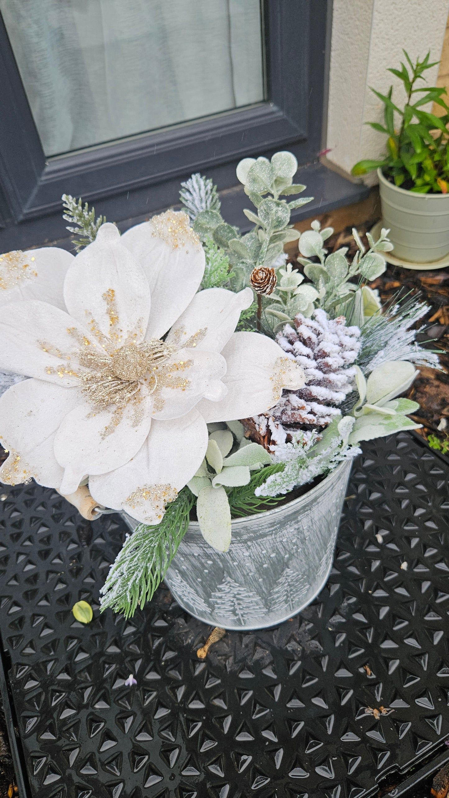 Christmas Bucket Planters