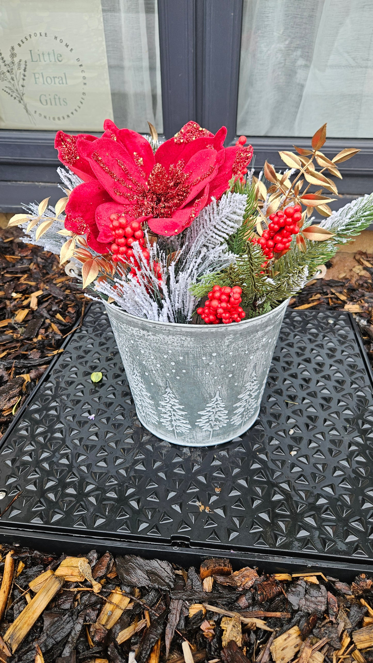 Christmas Bucket Planters