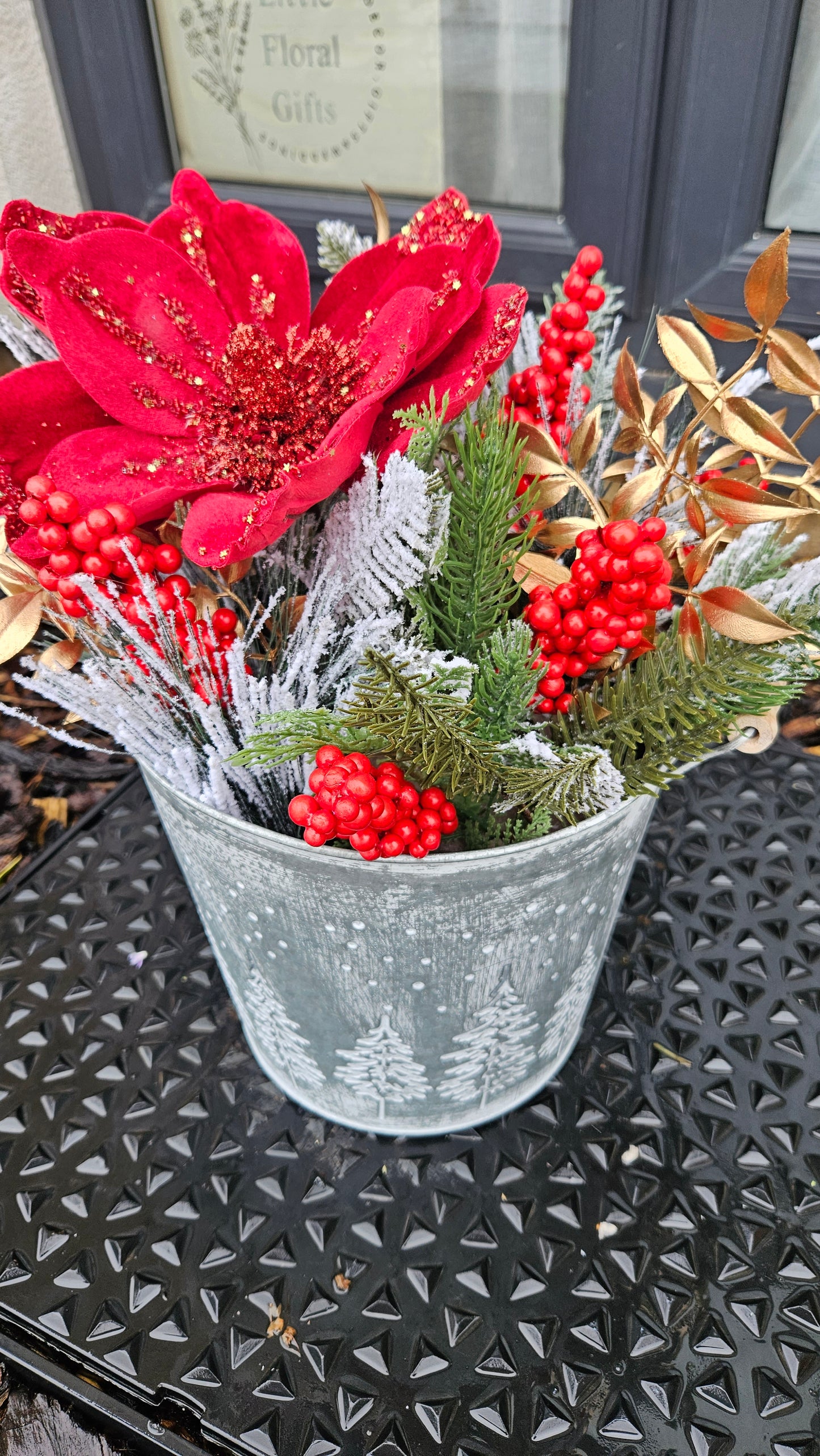 Christmas Bucket Planters