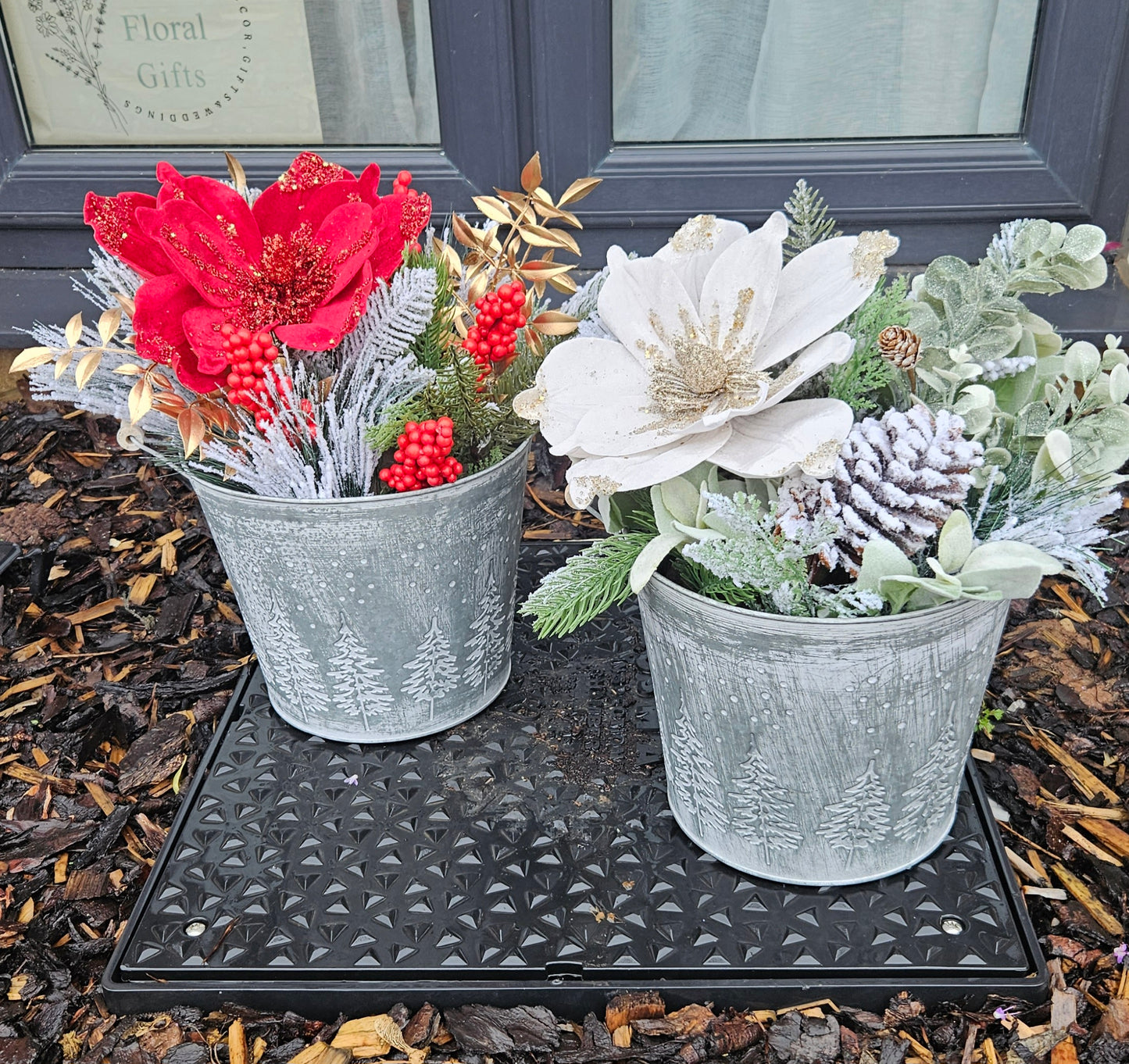 Christmas Bucket Planters