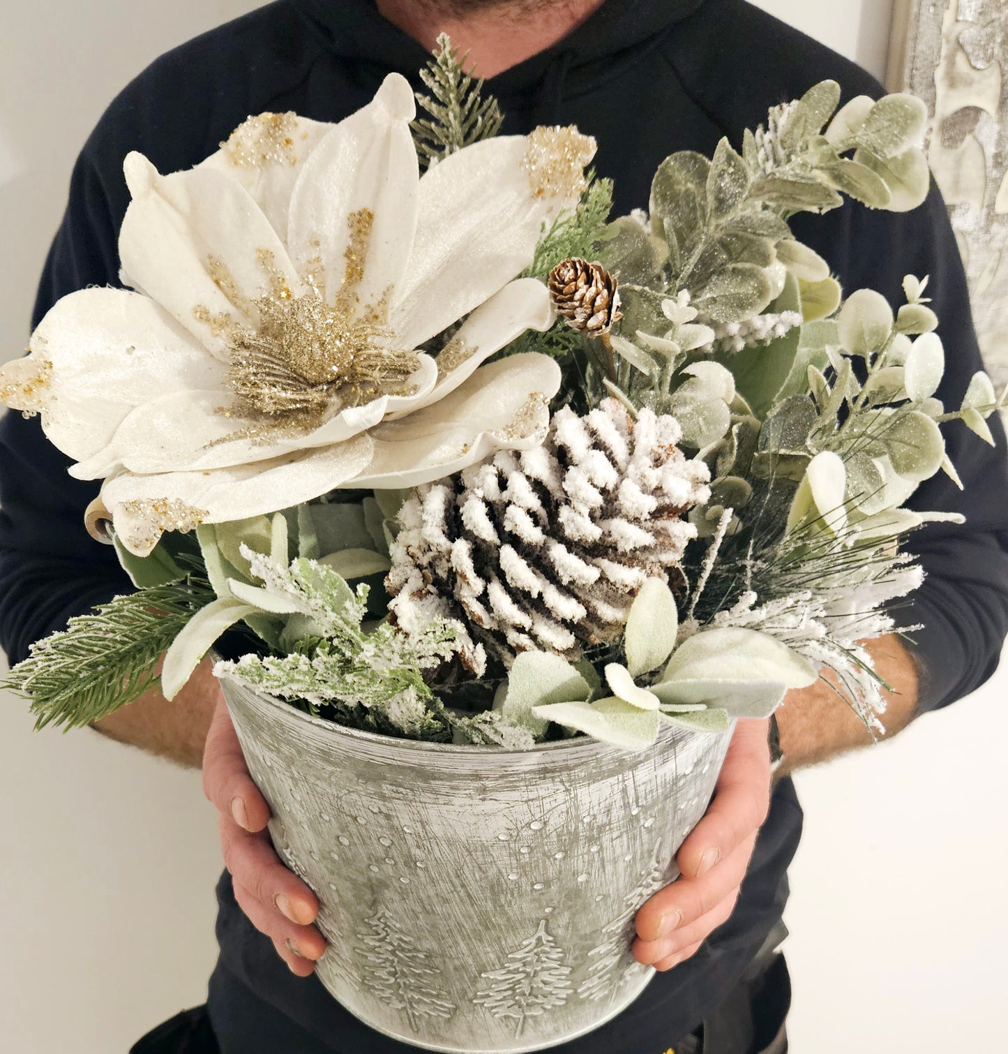 Christmas Bucket Planters