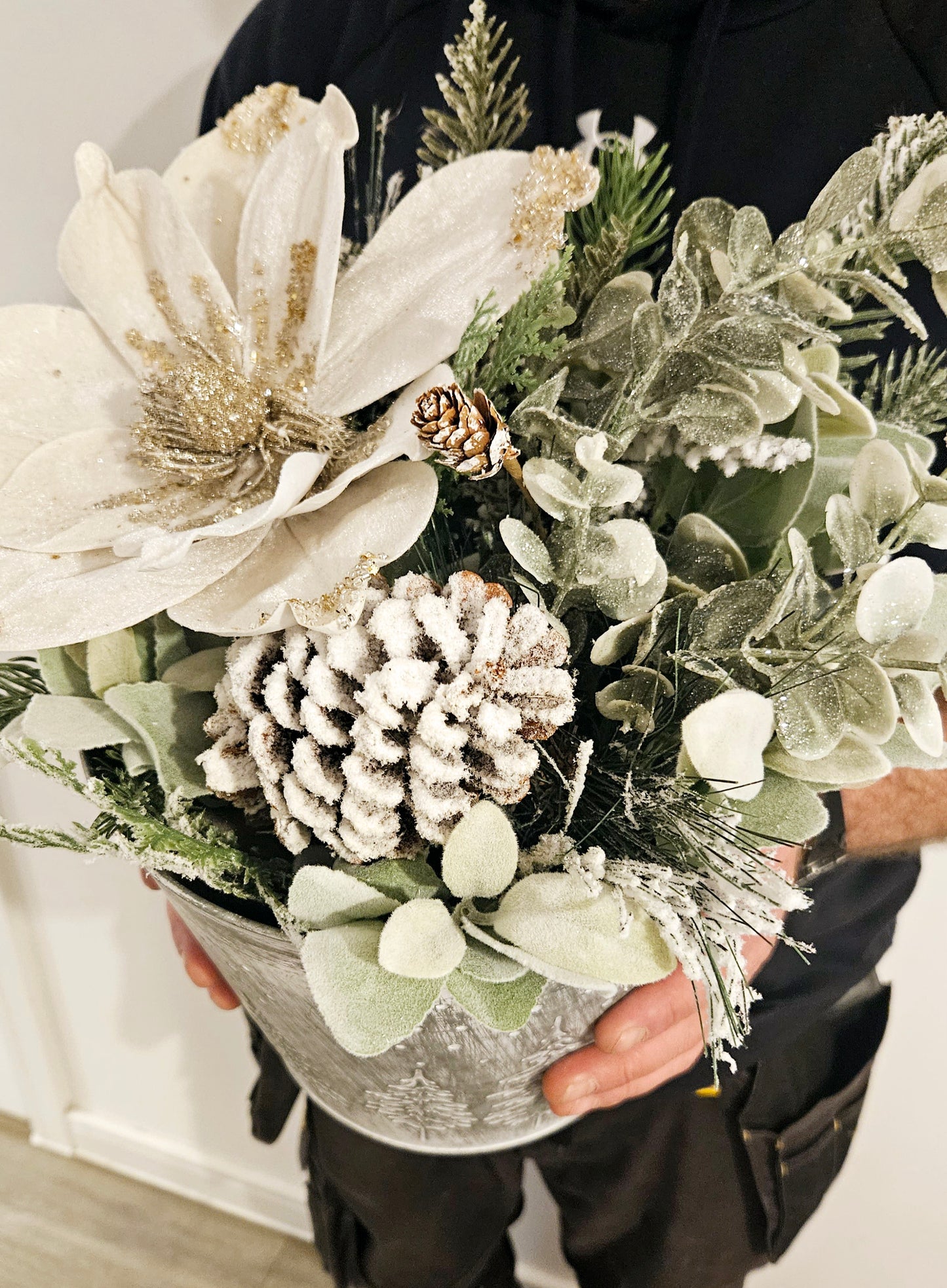 Christmas Bucket Planters