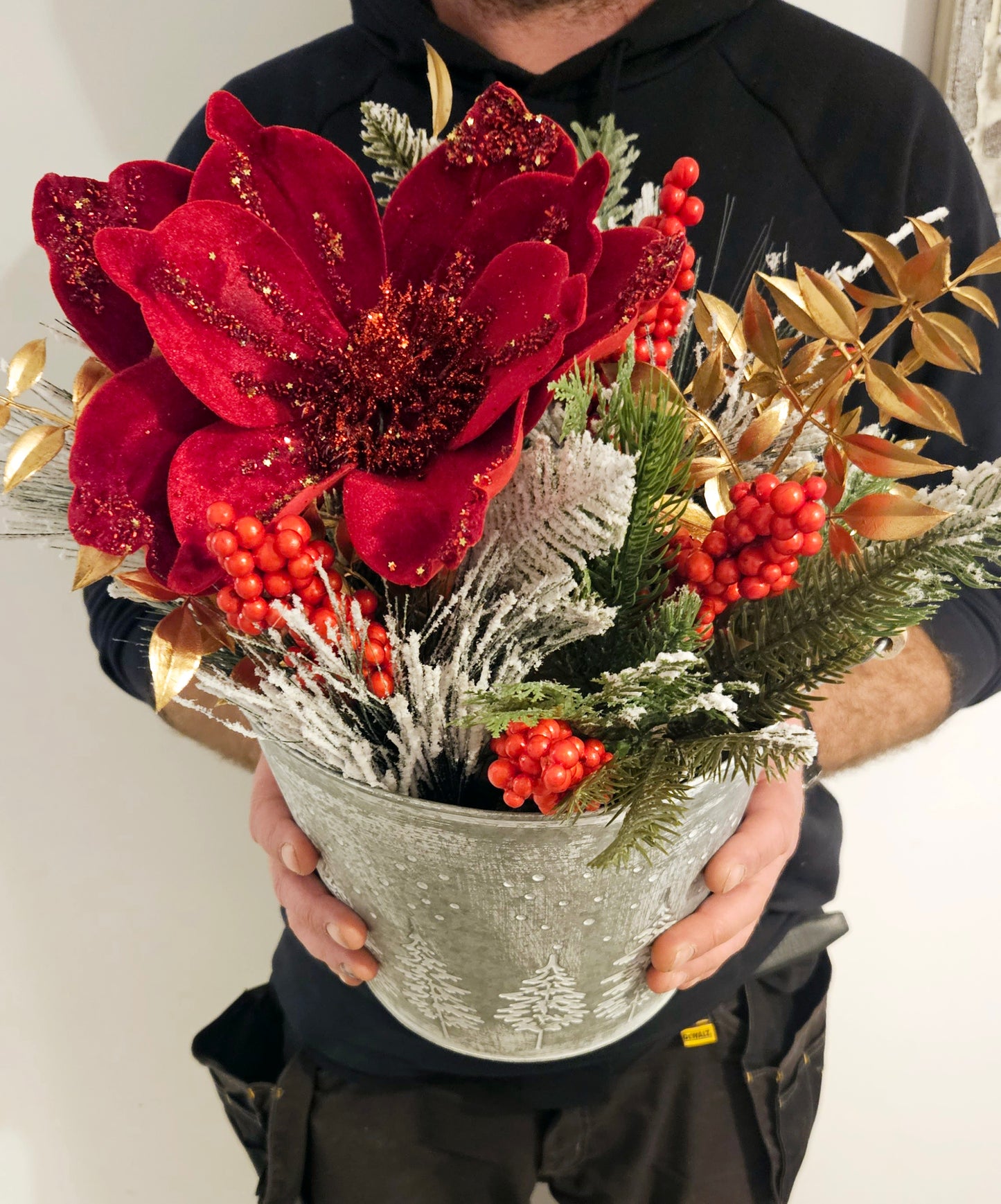 Christmas Bucket Planters