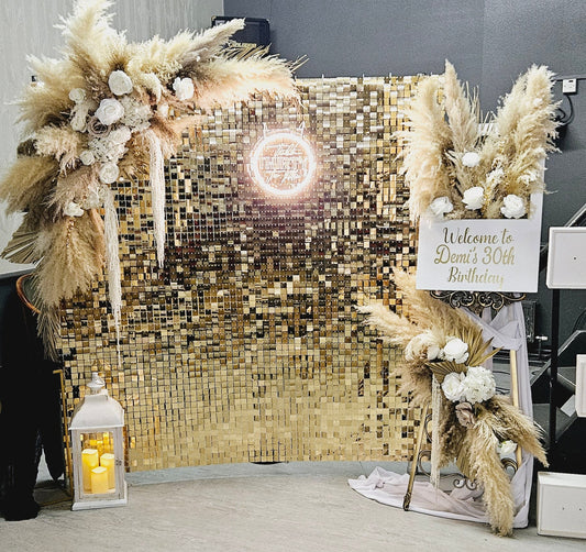 Gold Shimmer Wall