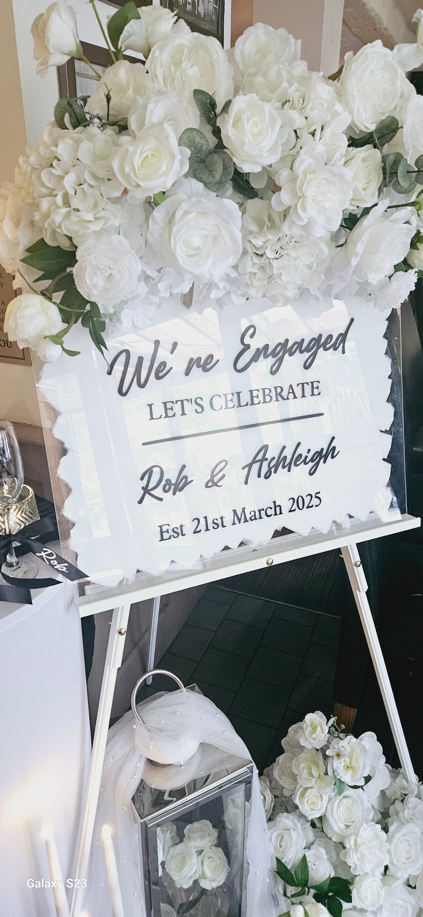 Acrylic Welcome Sign - One Day Hire
