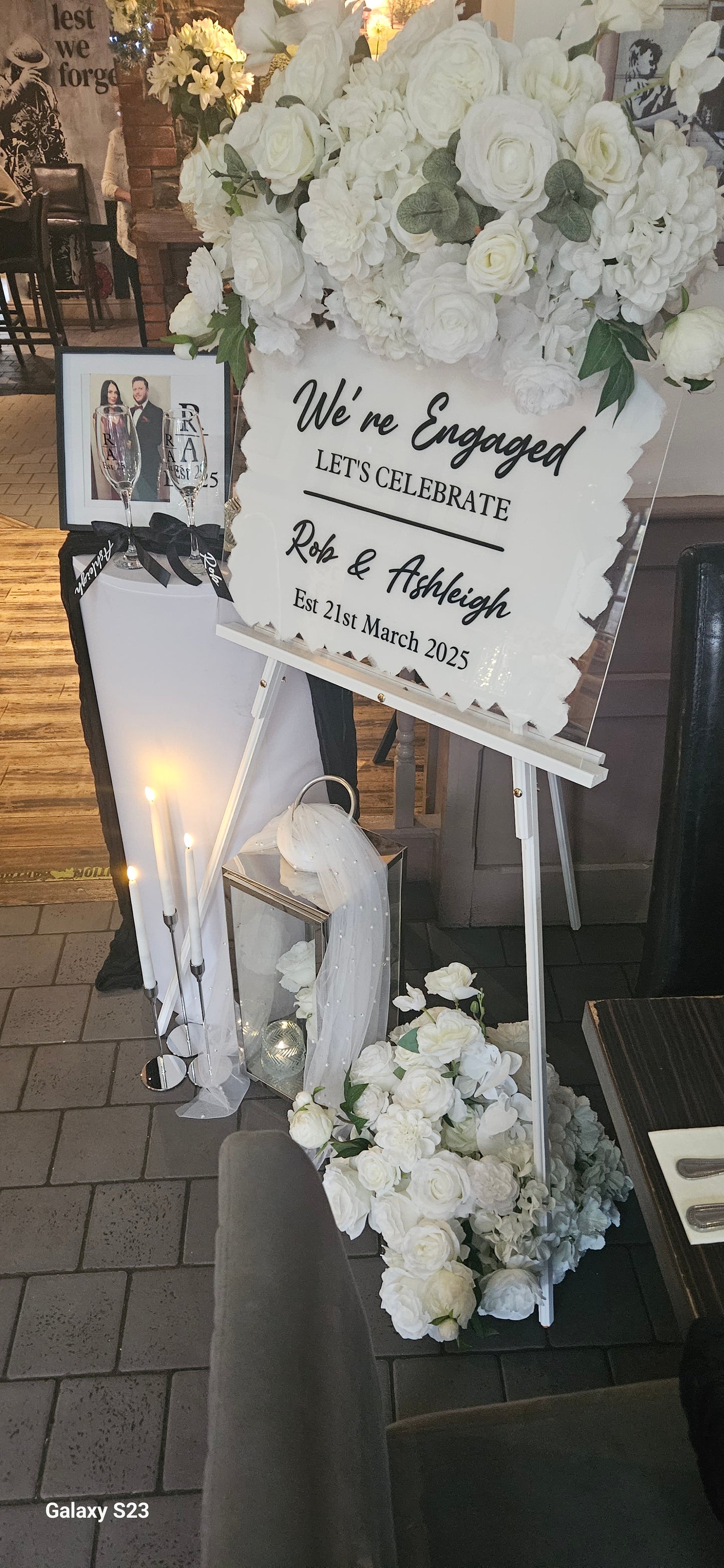 Acrylic Welcome Sign - One Day Hire