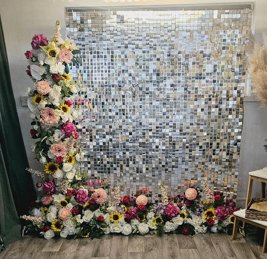 Silver Shimmer Wall
