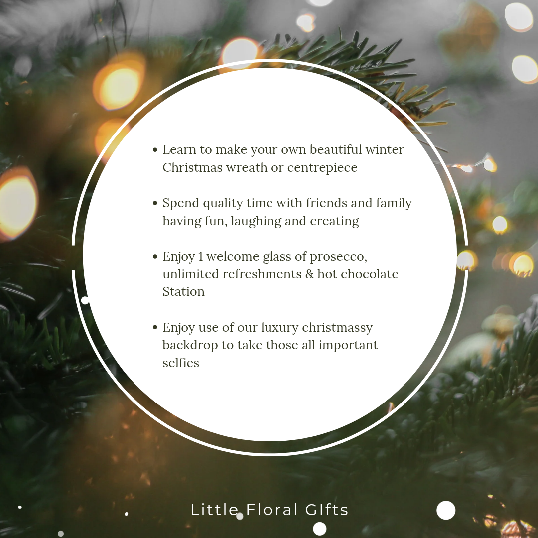 Christmas Workshop Sunday 16th November