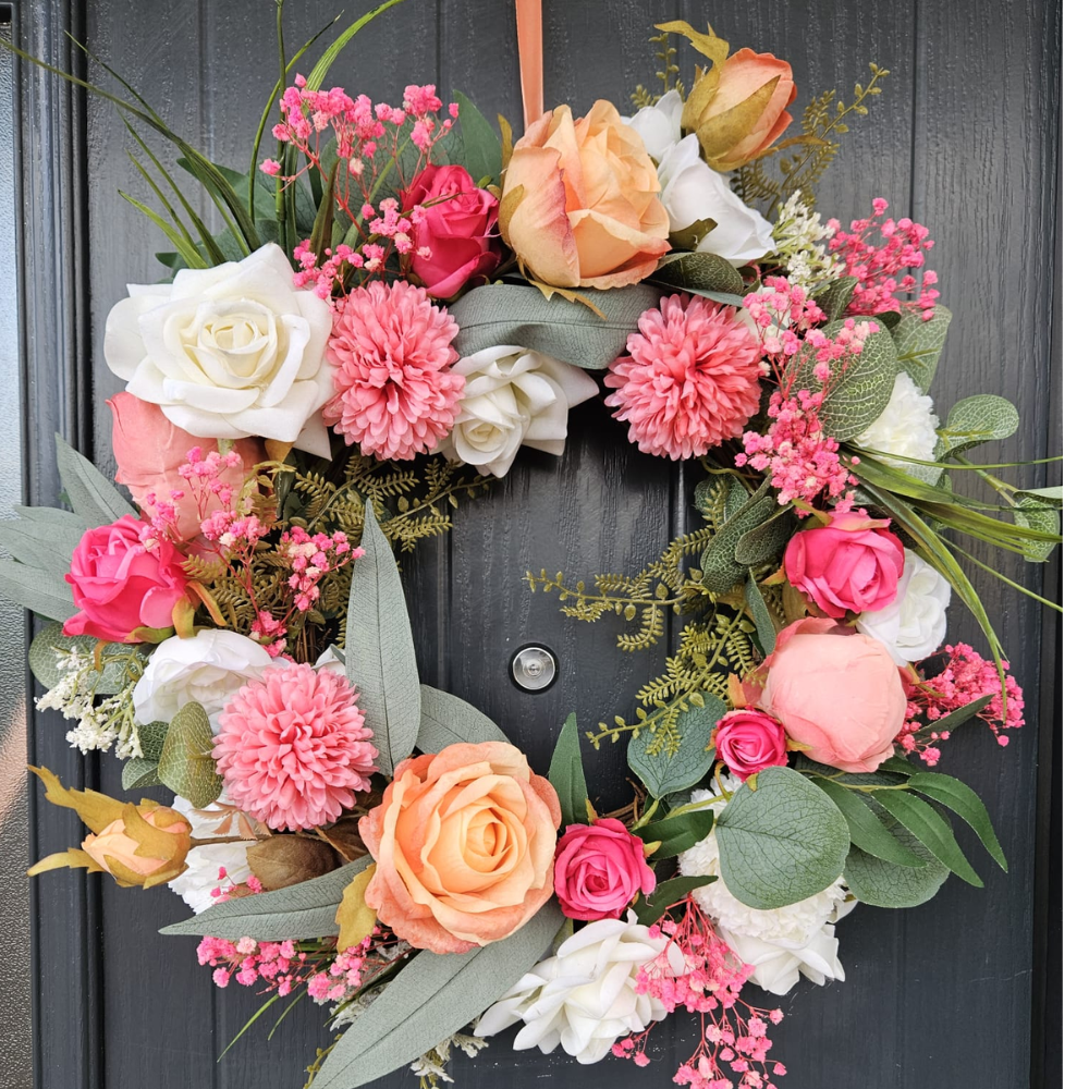 Floral Handmade Wreath: Spring Burst